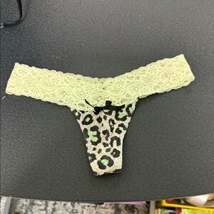 Leopard Print Lace Trim Panties
